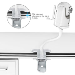 Lyeiaa Baby Monitor Mount clamp-closeup secures devices without wall drilling