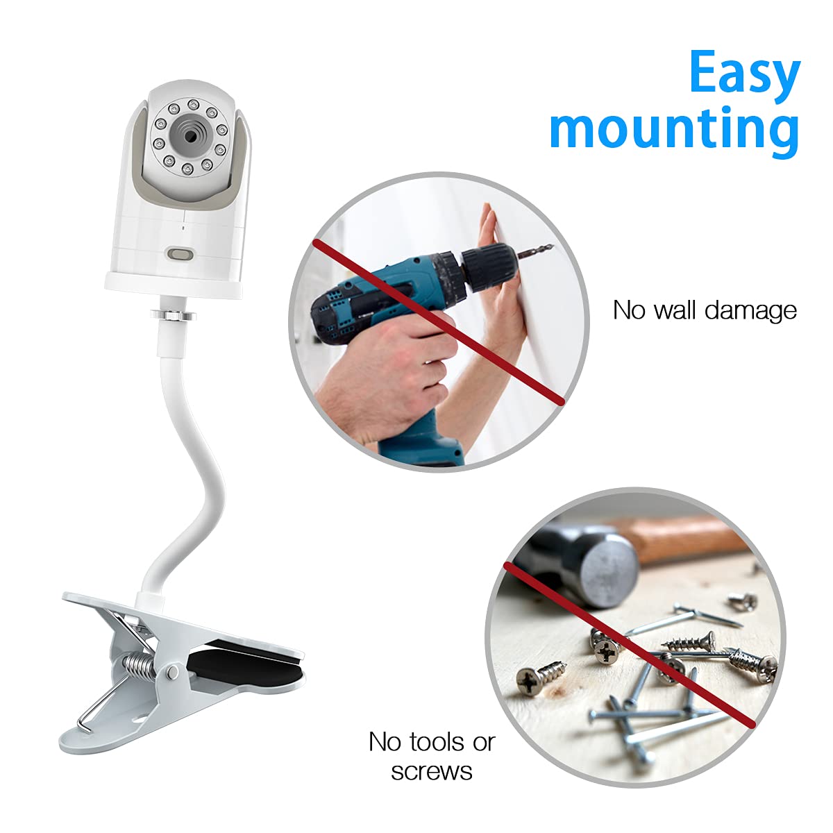 Lyeiaa Baby Monitor Mount dxr8-pro compatibility demonstrates reliable pairing