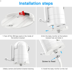 Lyeiaa Baby Monitor Mount portable-folding design makes travel easy