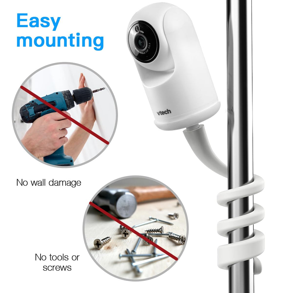 Lyeiaa VTech baby monitor mount durable materials for long-lasting nursery use