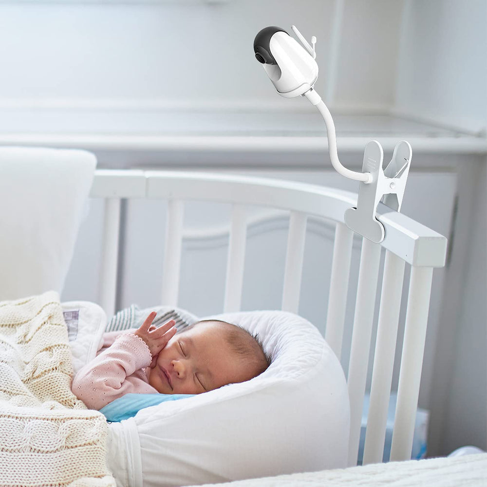 Lyeiaa baby monitor stand offers night-view capability for late checks.