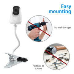 Lyeiaa baby monitor stand requires no drilling, preserving walls.