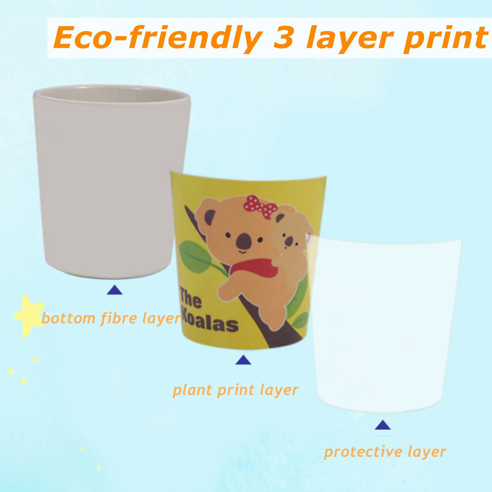 Lyellfe bamboo cup stackable design saves space during picnics and gatherings.