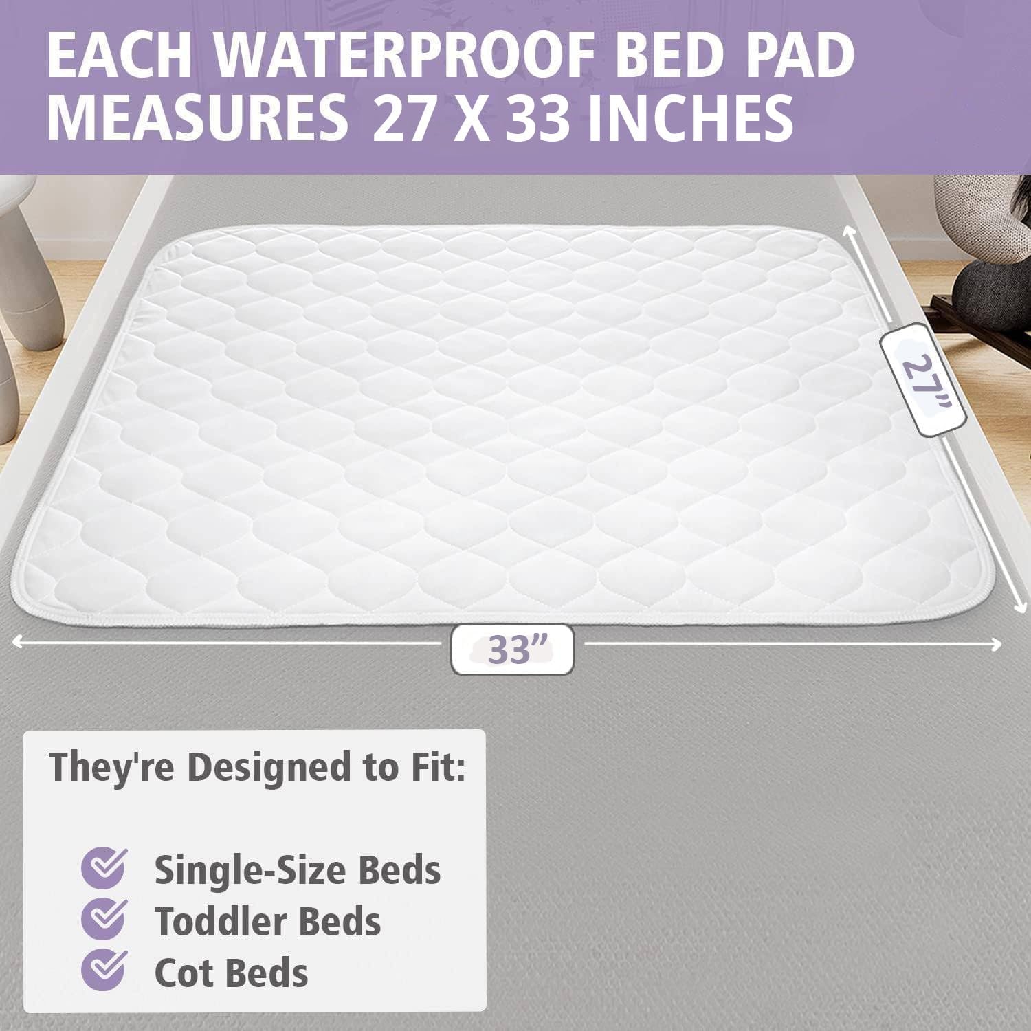 Lynmark 2X potty pad quilted-soft surface is gentle on skin.
