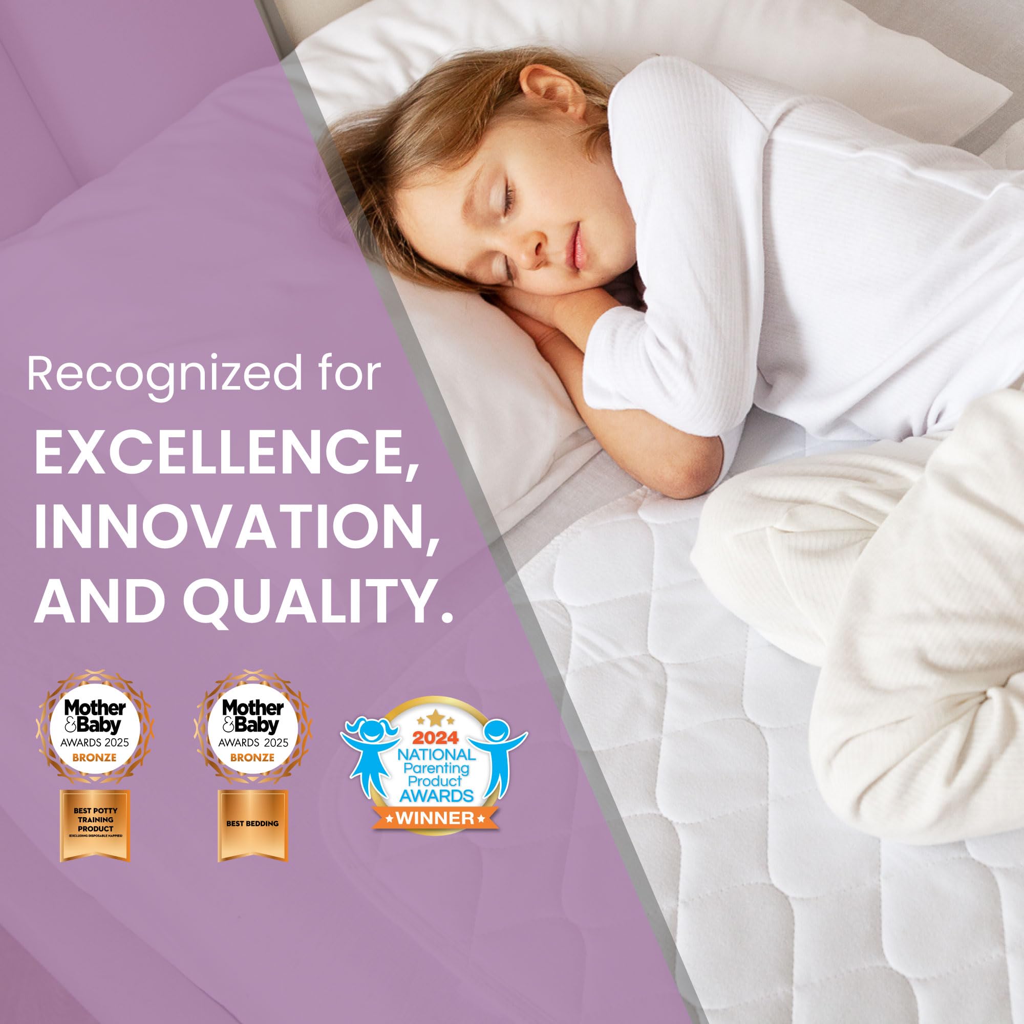 Lynmark 2X washable design simplifies cleanups after accidents.
