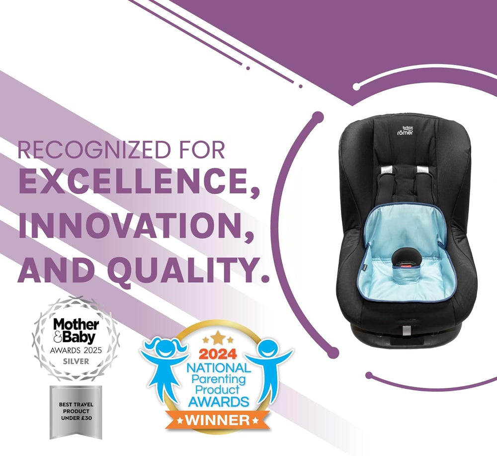 Lynmark award-winning car seat protector blue packaging