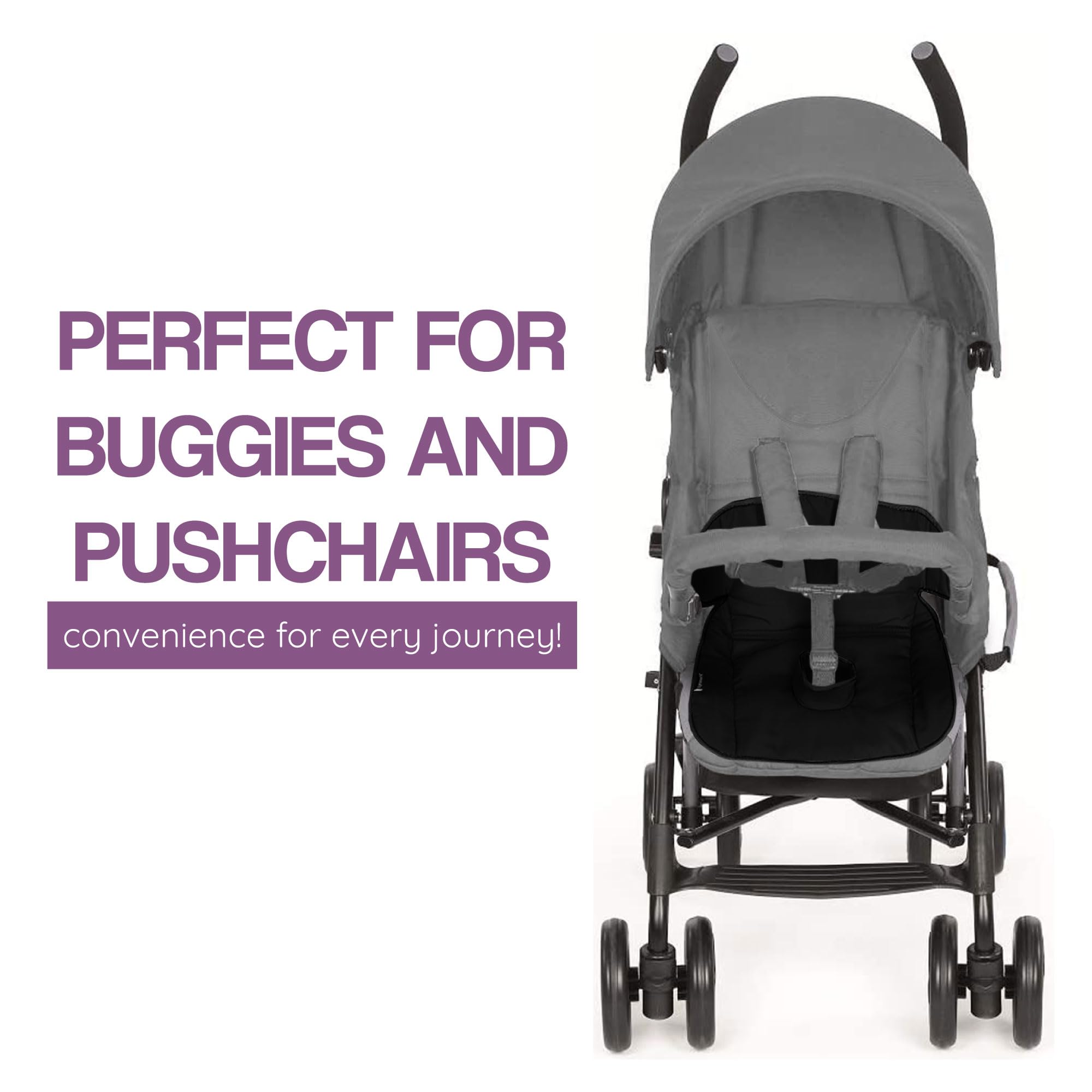 Lynmark universal-size fit-all liner adapts from baby to toddler seats