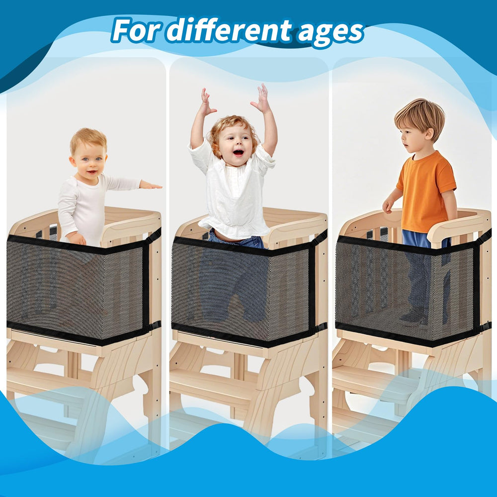 Lyreh versatile design fits different tower sizes and ages.