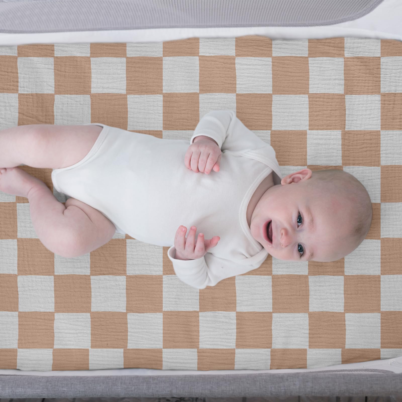 LYRICHOM BABY bassinet sheets 360-degree elastic for a secure fit