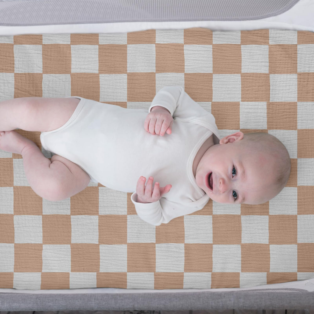 LYRICHOM BABY bassinet sheets 360-degree elastic for a secure fit