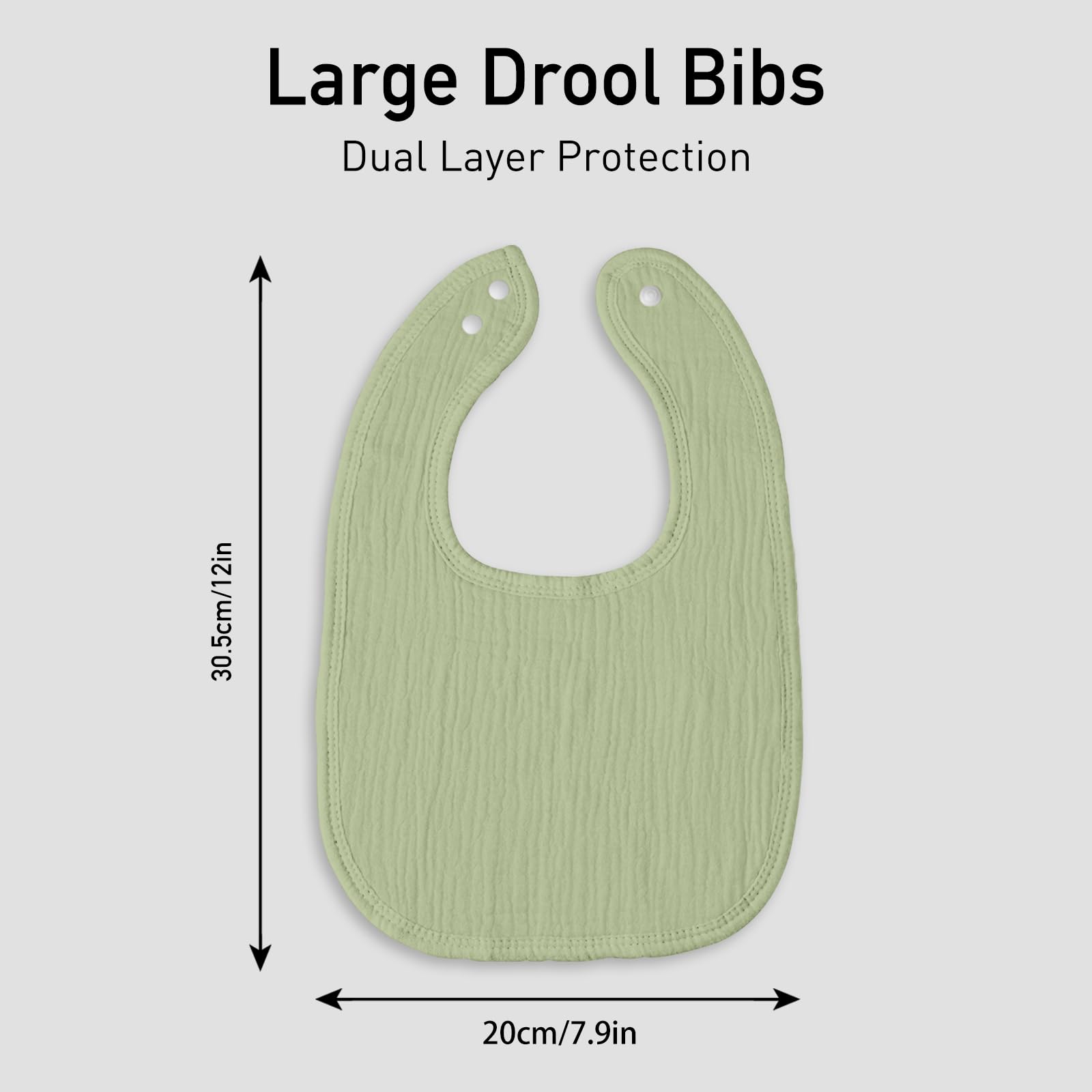 LYRICHOM BABY drool bib burp cloth use for spills and feeding cleanups