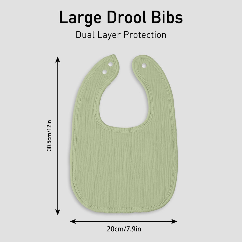 LYRICHOM BABY drool bib burp cloth use for spills and feeding cleanups