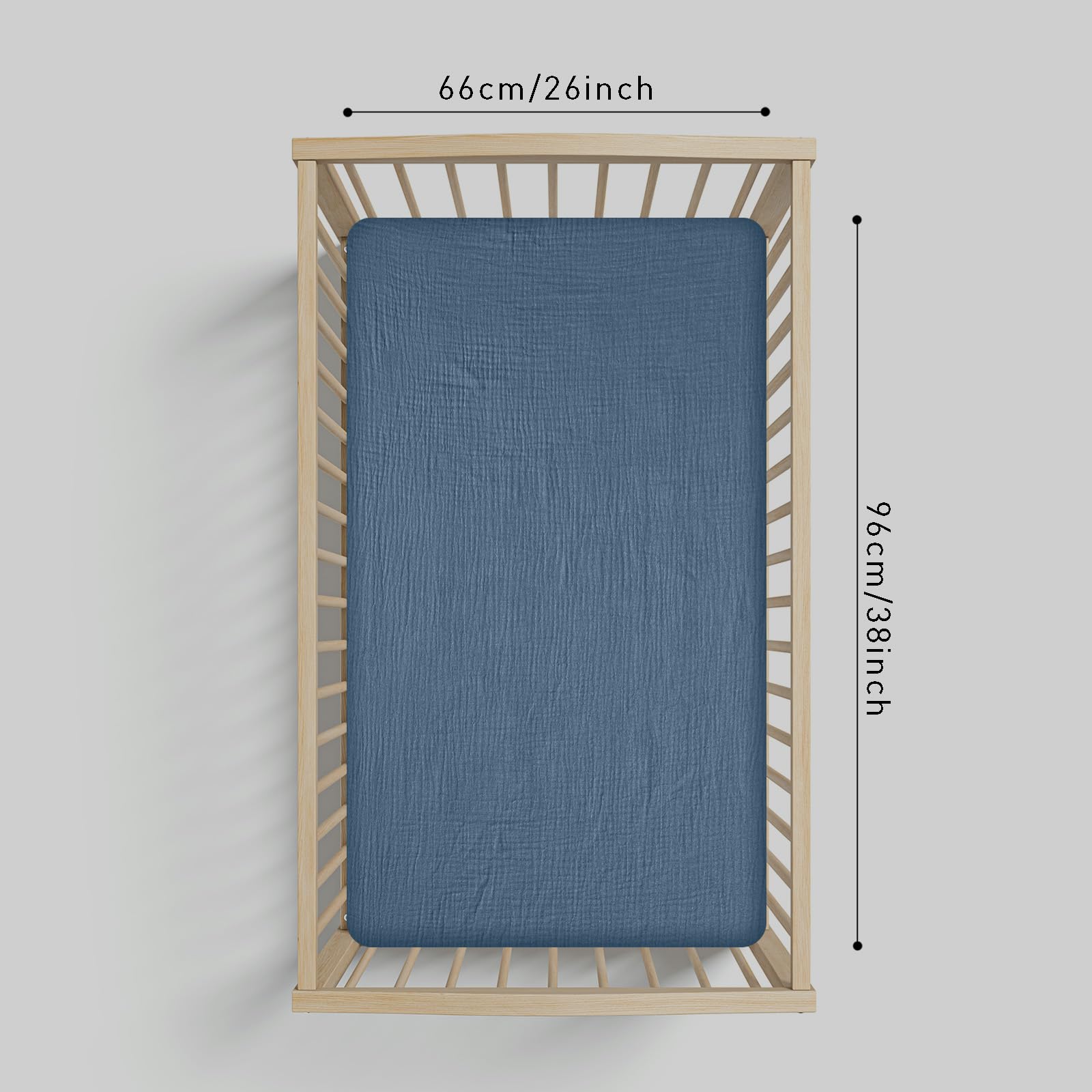 LYRICHOM BABY mini crib sheet 360-degree elastic demonstrates secure snug fit