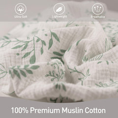 LYRICHOM BABY muslin bassinet sheets encased-elastic closeup reveals snug stay-put fit