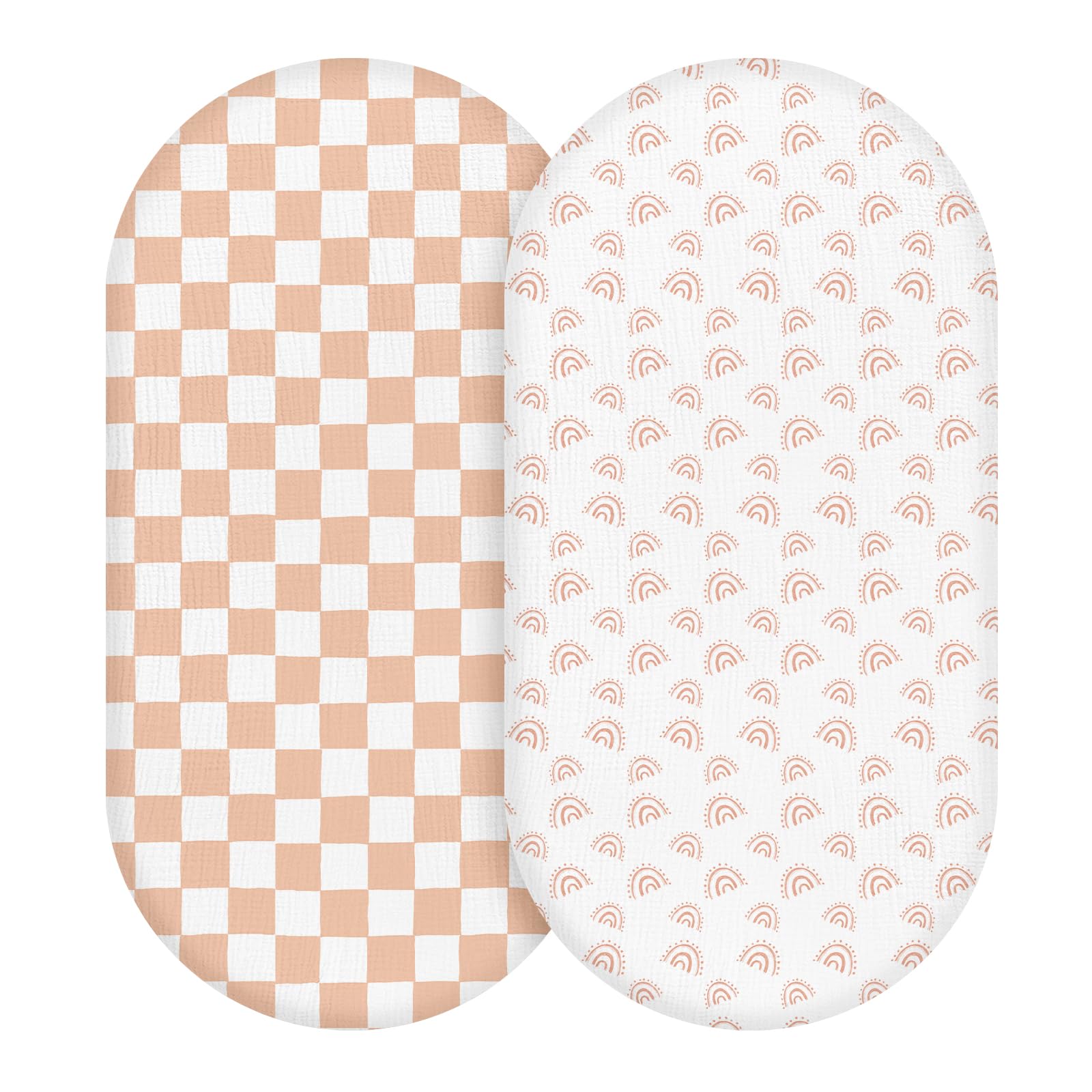 LYRICHOM BABY muslin bassinet sheets soft-touch fabric for gentle baby sleep