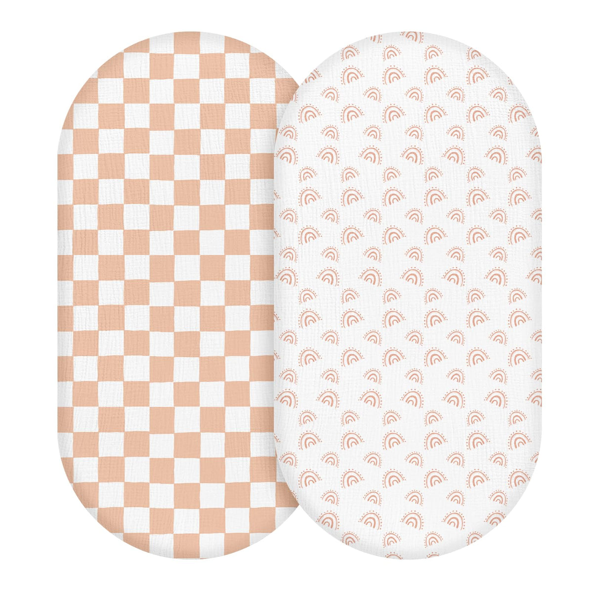 LYRICHOM BABY muslin bassinet sheets soft-touch fabric for gentle baby sleep