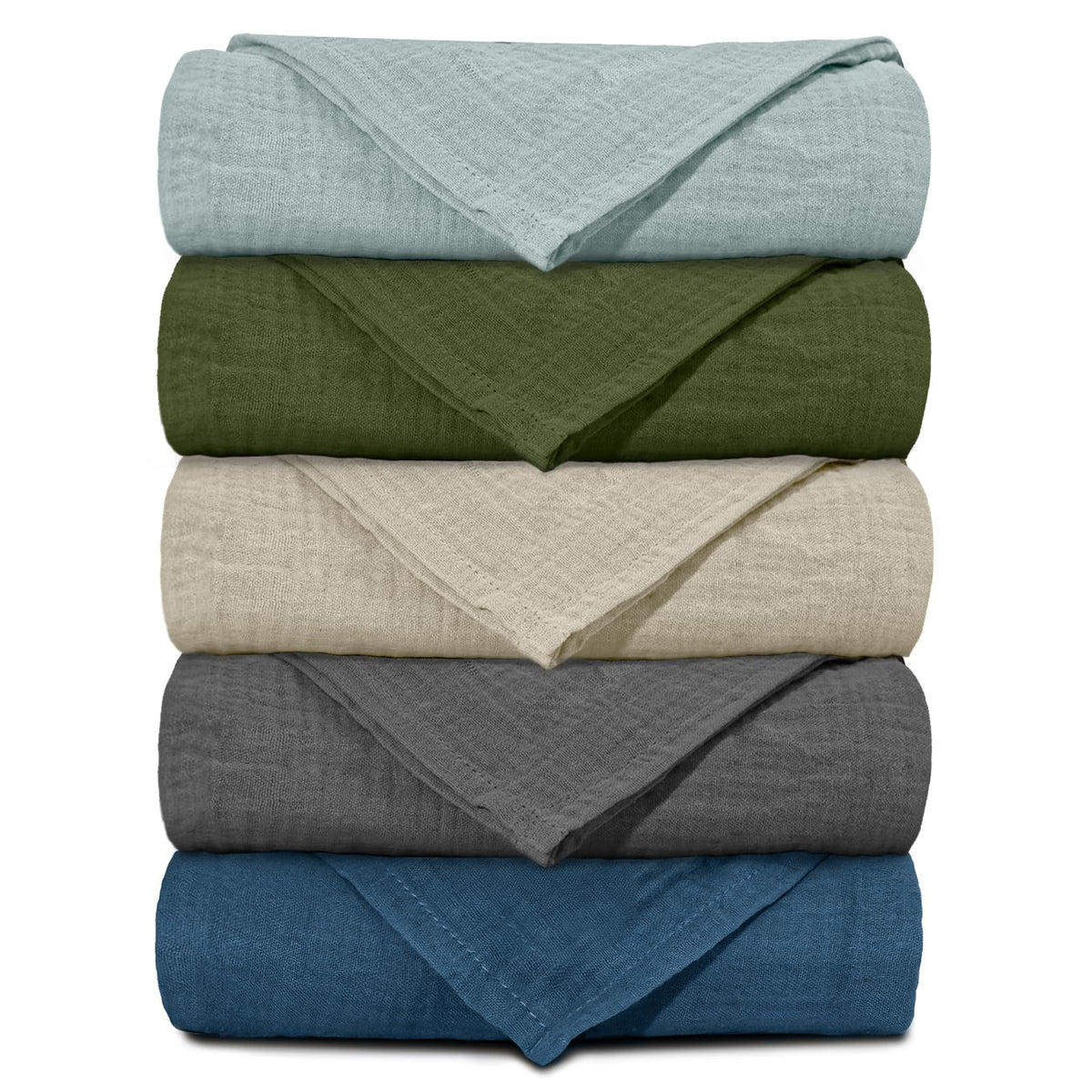 LYRICHOM BABY muslin blanket close-up texture for gentle daily use.