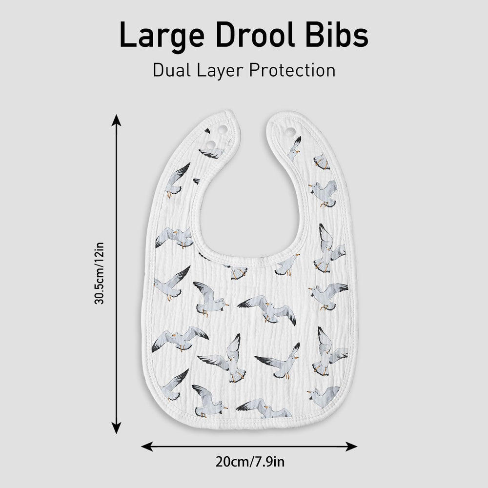 LYRICHOM bib used as burp cloth for quick cleanups