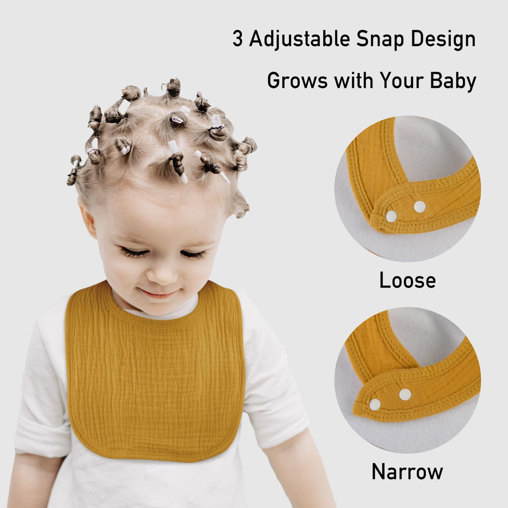 LYRICHOM BABY muslin bib used as washcloth during quick cleanups