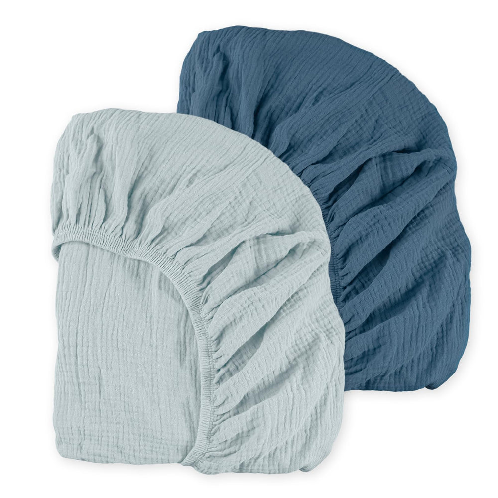 LYRICHOM BABY muslin mini crib sheet pack in bright colors for easy nursery coordination
