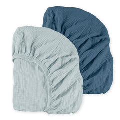 LYRICHOM BABY muslin mini crib sheet pack in bright colors for easy nursery coordination