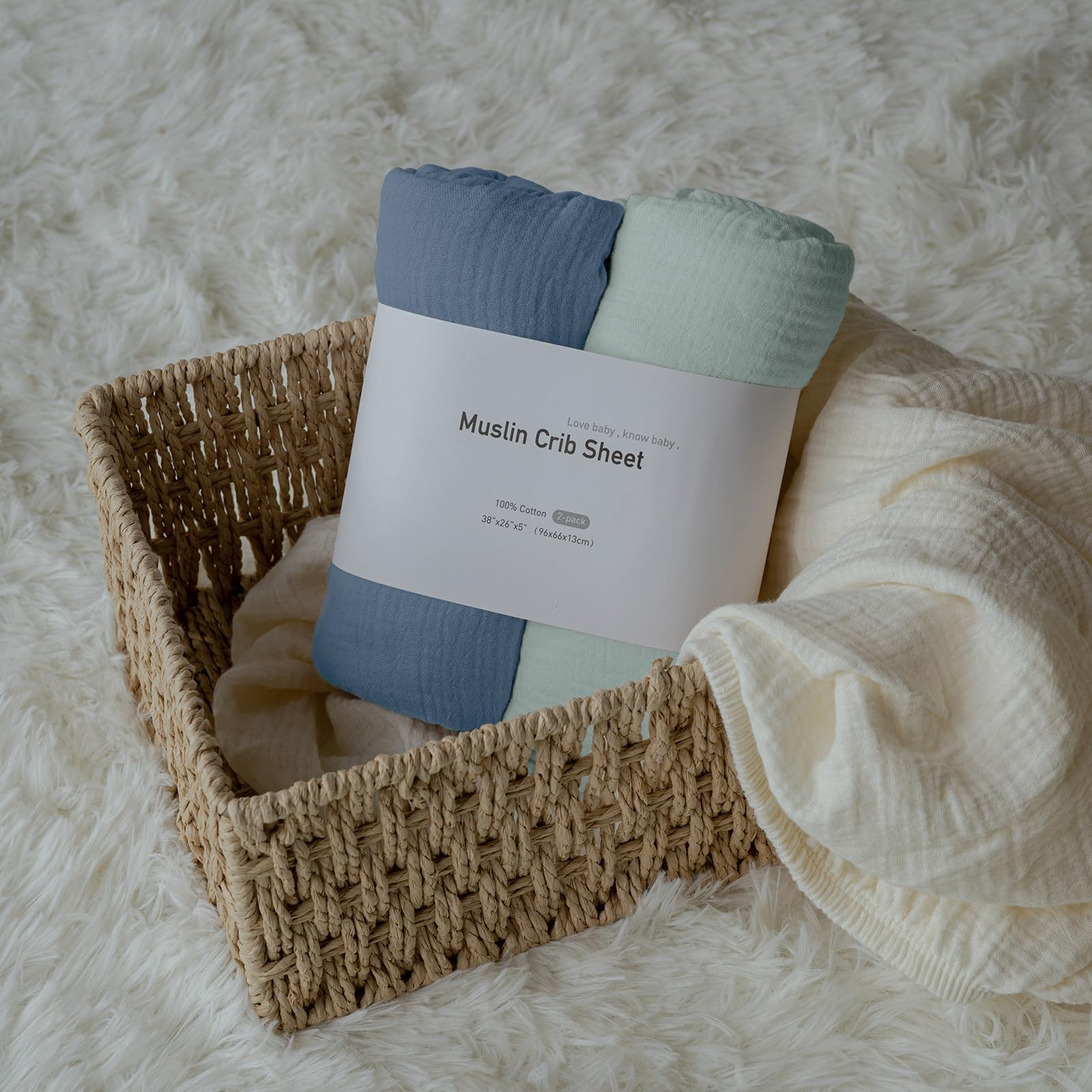 LYRICHOM BABY unisex crib sheets gift-ready packaging for gifting