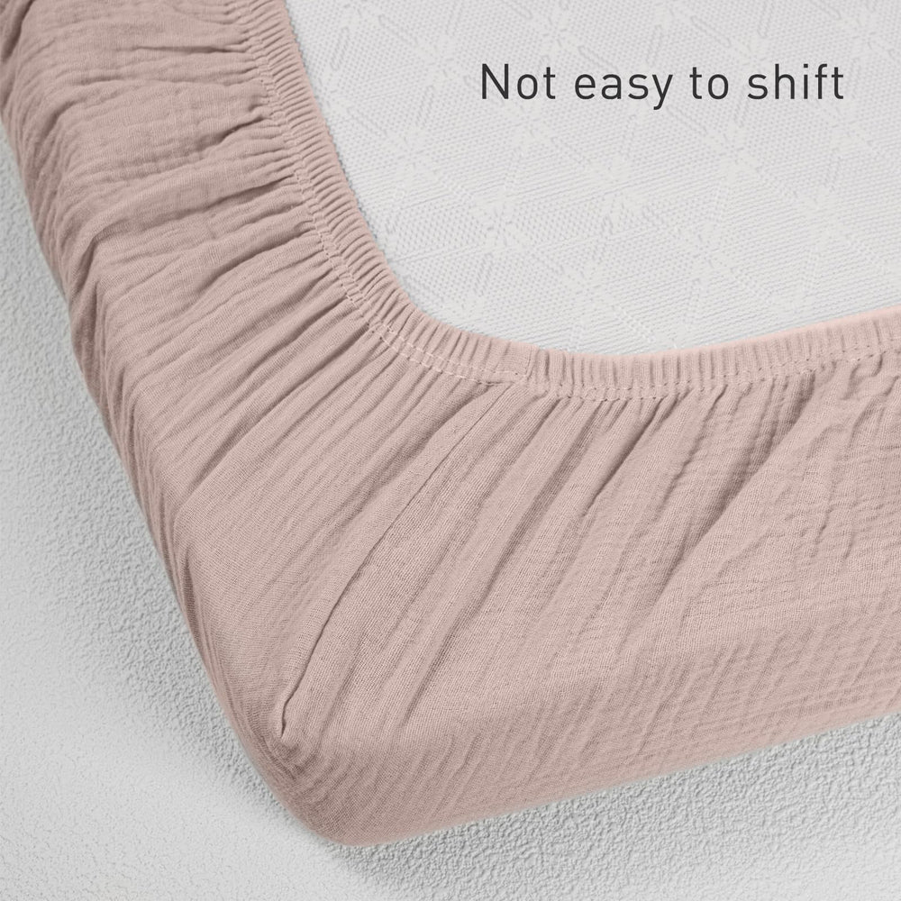 LYRICHOM BABY muslin sheets on washing cycle highlight easy care.