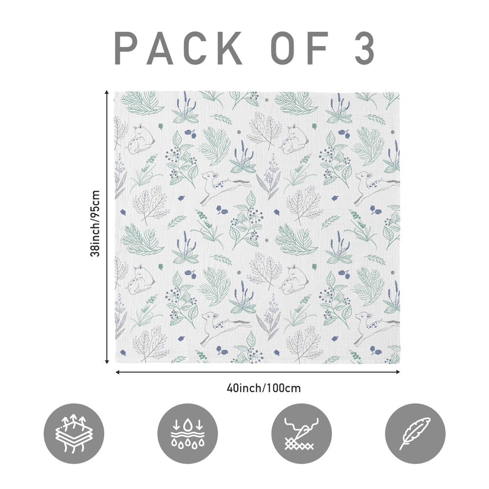 LYRICHOM BABY swaddle close-up reveals breathable texture and softness for sensitive skin.