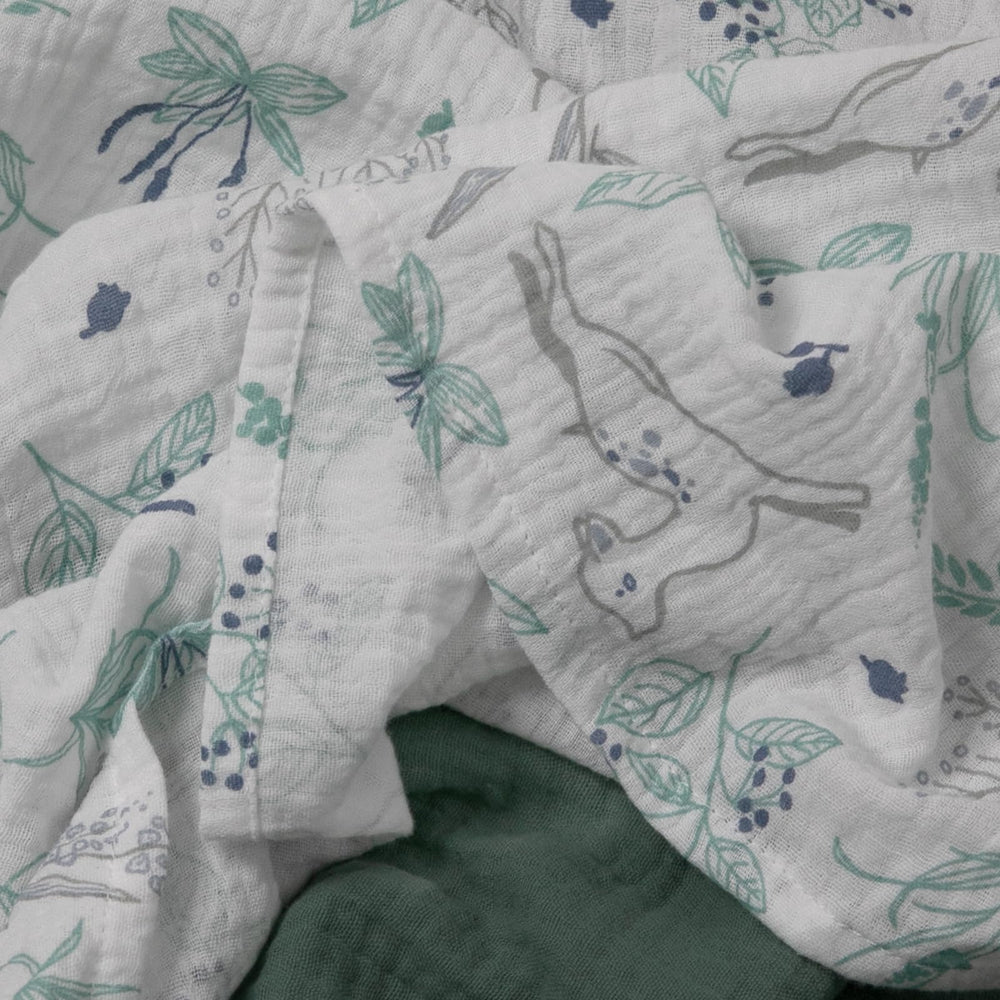 LYRICHOM BABY muslin swaddle blanket in unisex colors, easy outfit coordination.