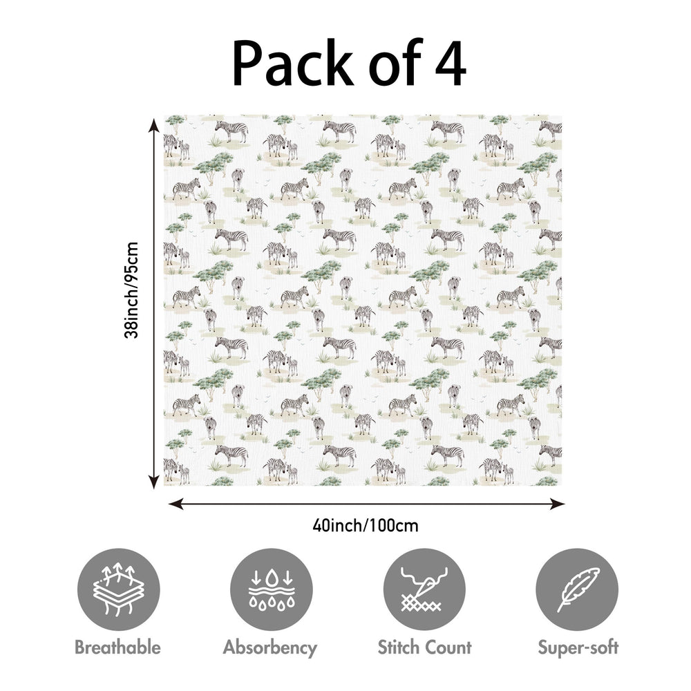 LYRICHOM BABY swaddle 38x40 size shown for generous wrap and temperature comfort.