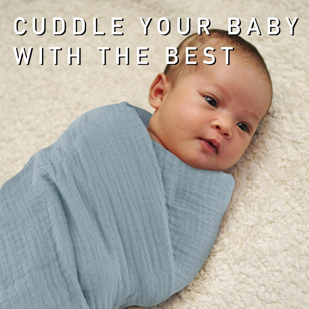 LYRICHOM BABY muslin swaddle unisex colors for versatile baby outfits.