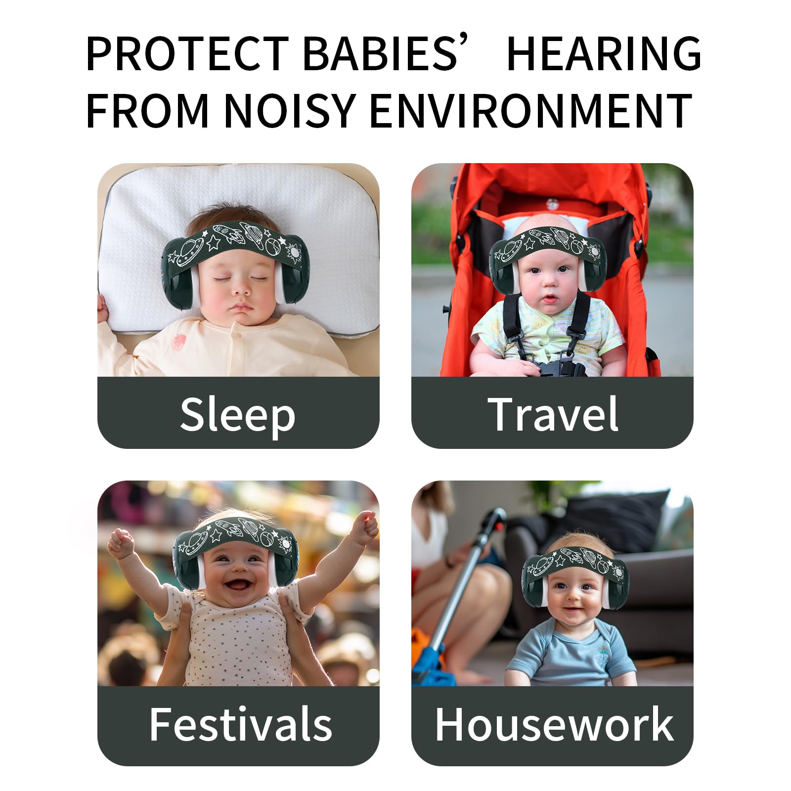 LYSIAN Baby Earmuffs ideal for concerts and fireworks with calmer ears.