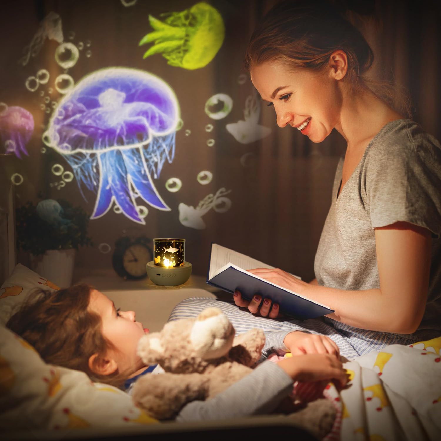 LytRdIt adjustable brightness with three levels for bedtime comfort.