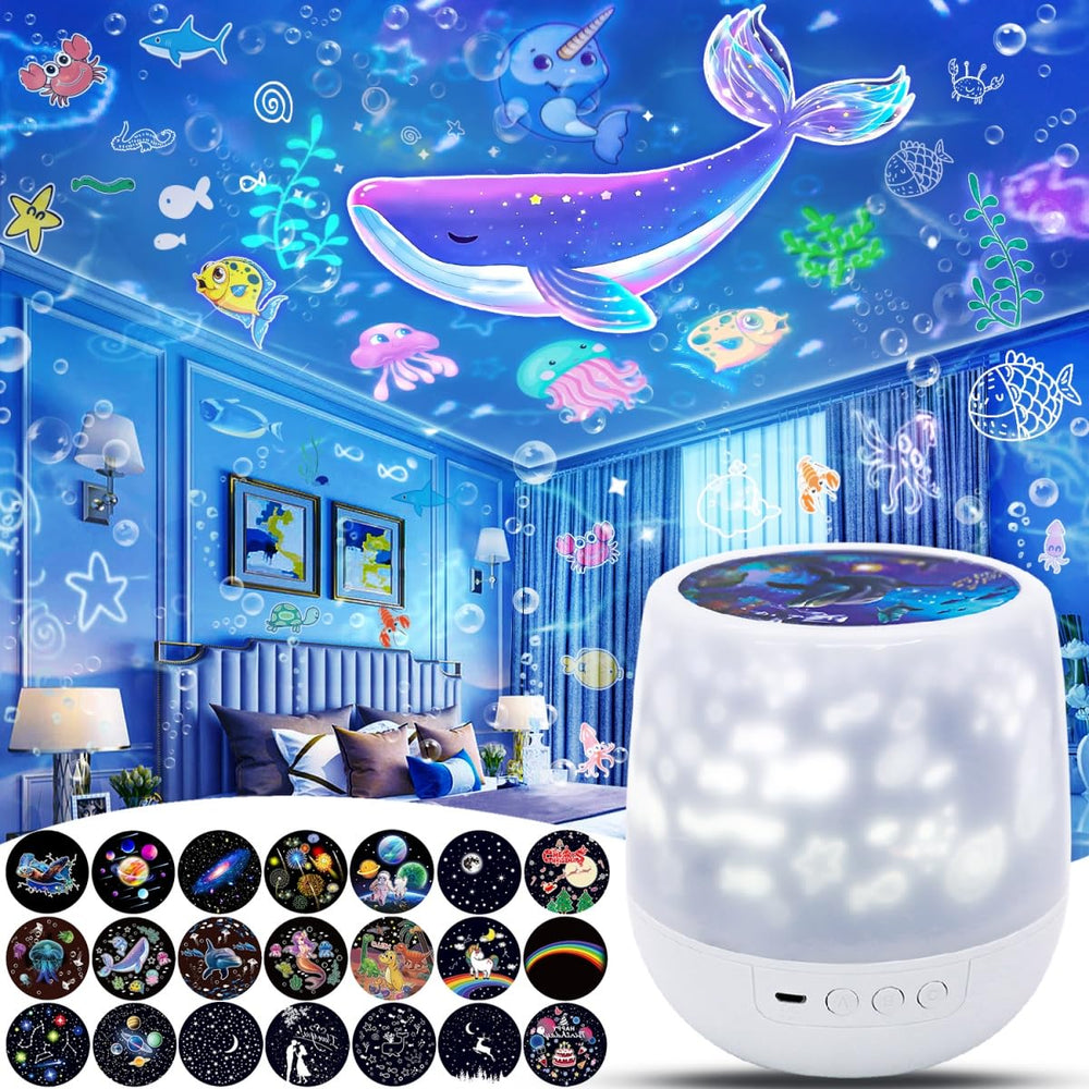 LytRdIt Star Galaxy Projector on ceiling creates calming night sky