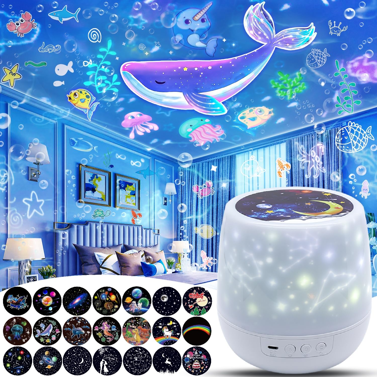 LytRdIt star projector ceiling patterns for bedtime wonder