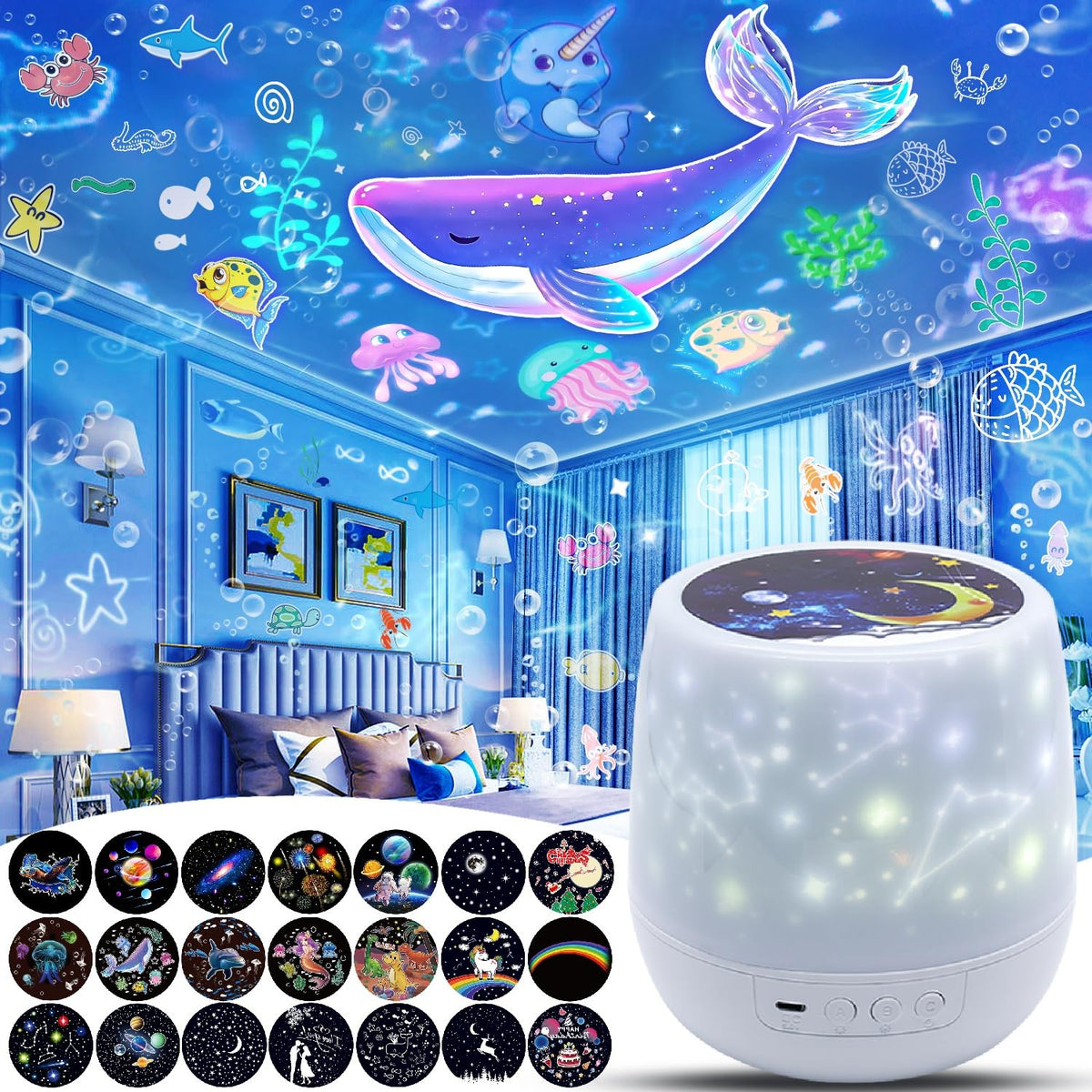 LytRdIt star projector ceiling patterns for bedtime wonder
