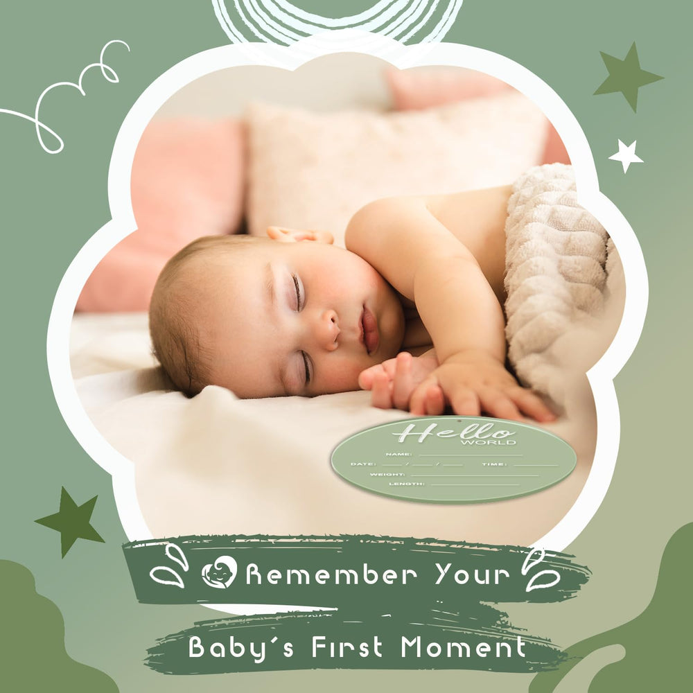 LZC LADYS GIFT baby shower prop green sign for celebrations