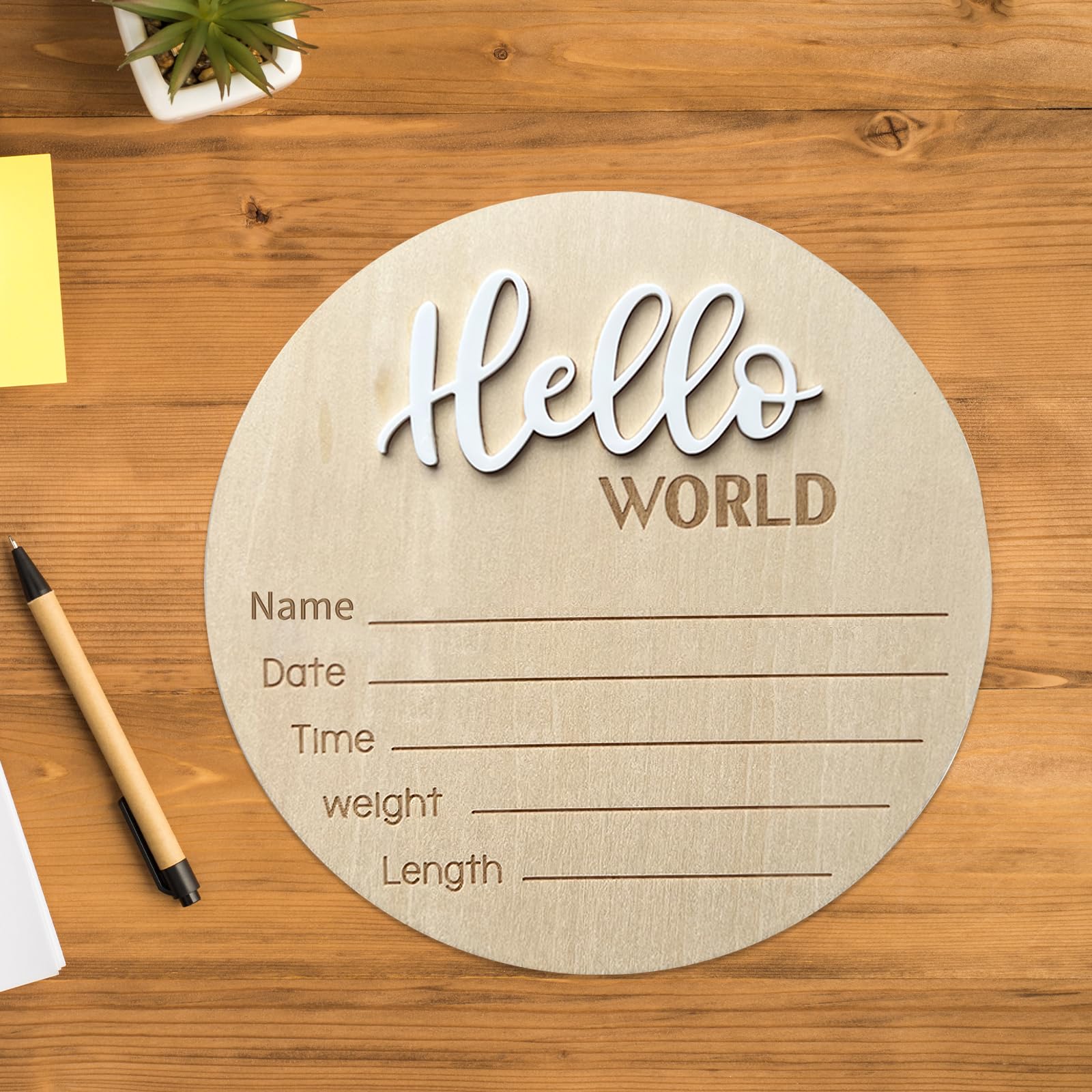 LZEDIRA wooden sign as a versatile nursery decor keepsake.