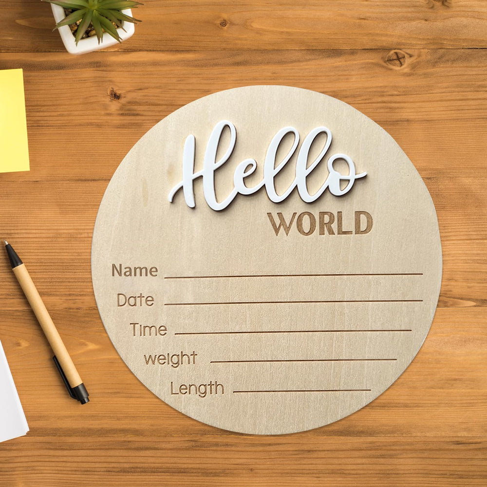 LZEDIRA wooden sign as a versatile nursery decor keepsake.