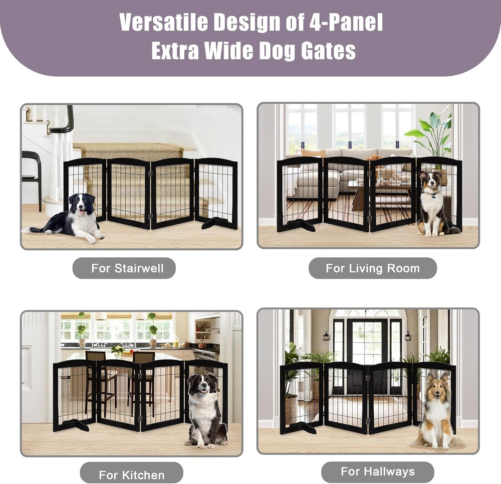 LZRS black finish gate in a living room setup demonstrates versatile indoor pet barrier.