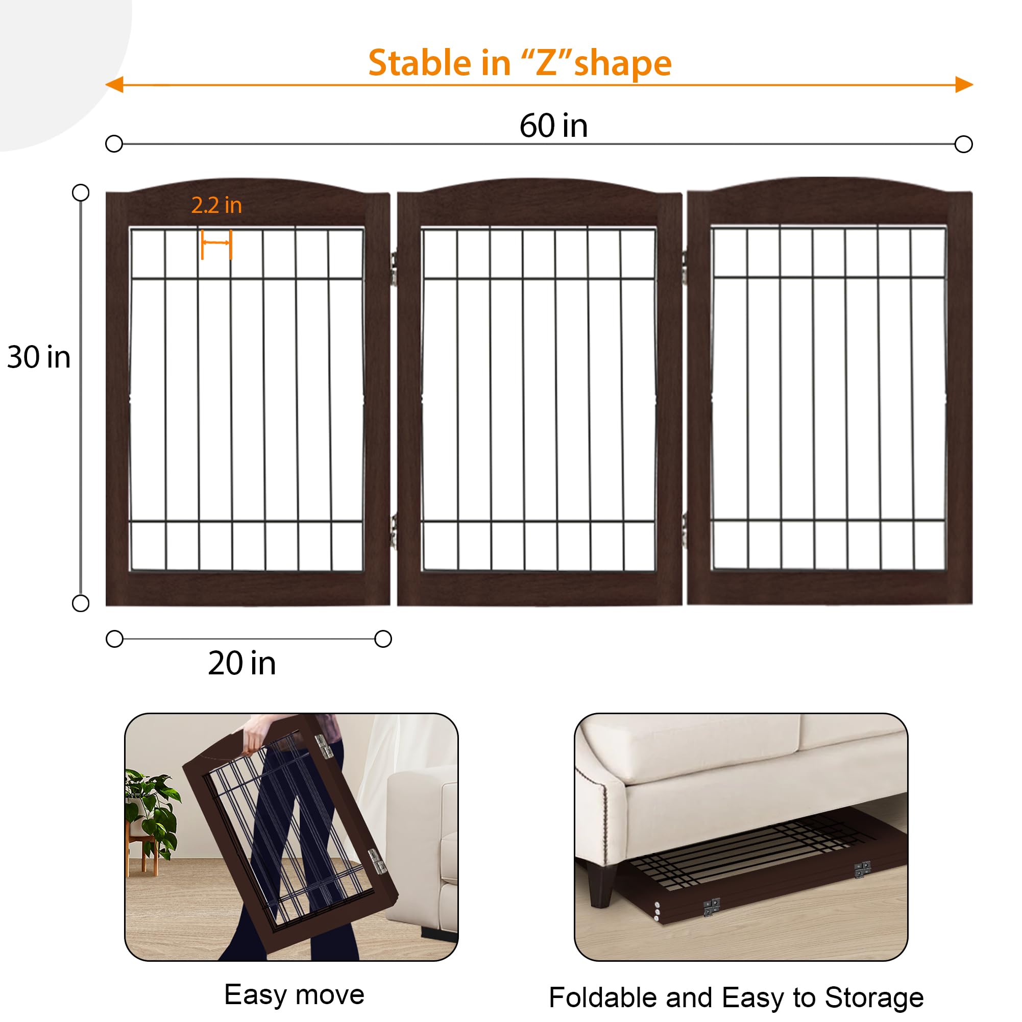 LZRS safety feet provide stable, anti-tip support during use.