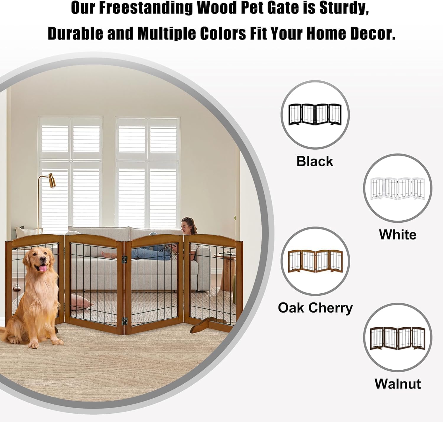 LZRS gate with support feet ensures stability on uneven floors.
