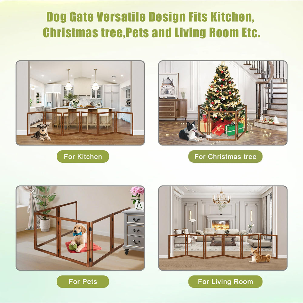 LZRS extra-wide clear dog gate panel 6 features safe, non-toxic materials and smooth edges