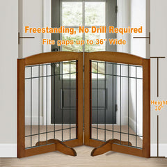 LZRS folding dog gate 360-degree hinge enables versatile angles for stair or hallway setups.