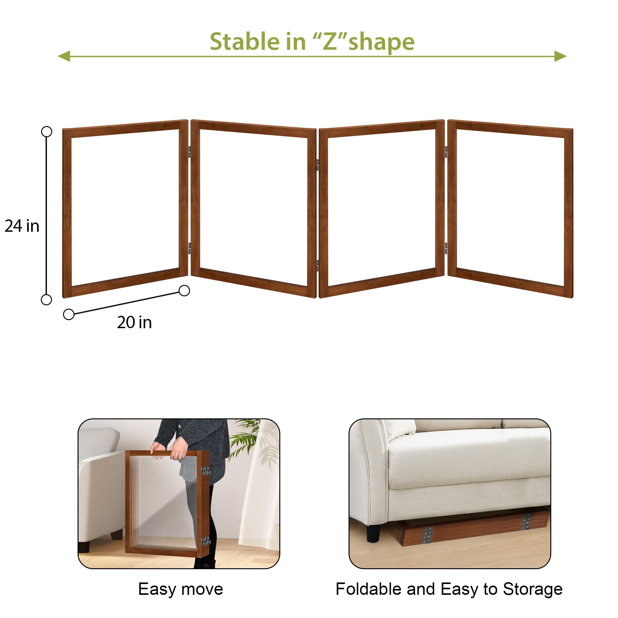 LZRS free-standing pet gate adjustable width up to 72 inches fits doorways.