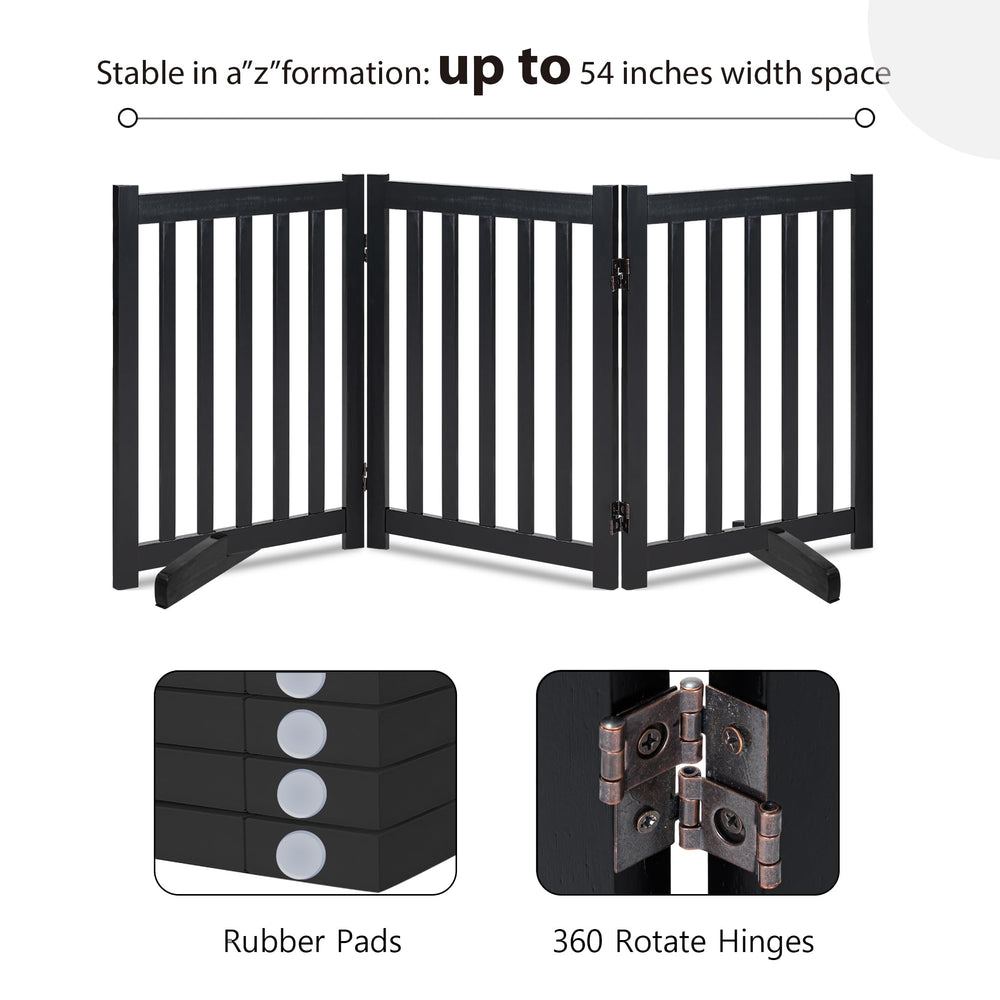 LZRS Freestanding Dog Gate folded storage illustrates space-saving convenience in small homes.