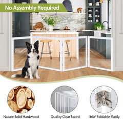 LZRS freestanding pet gate for stairs and hallways offers versatile containment.