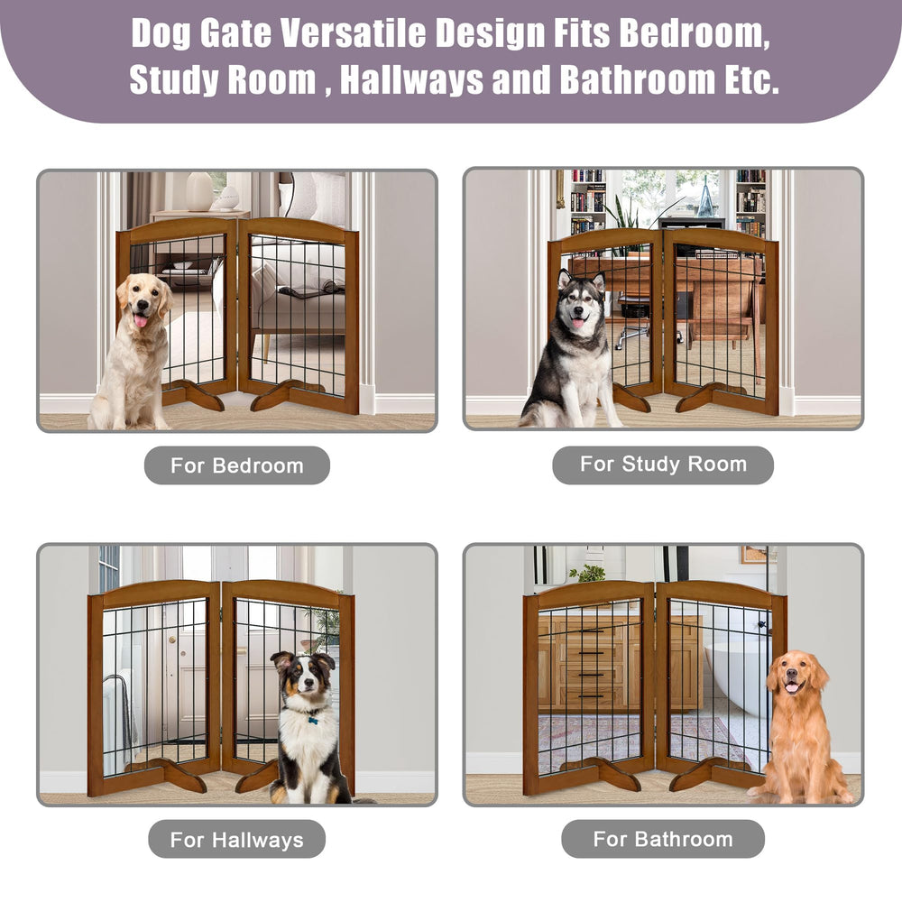 LZRS pet gate compact-storage folded design makes storage quick and clutter-free.