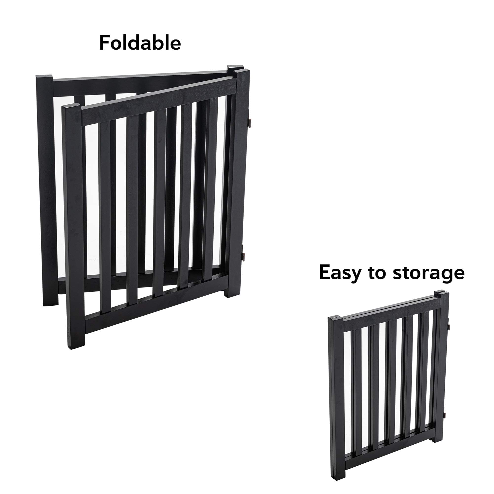 LZRS wooden dog gate doorway application provides temporary pet separation