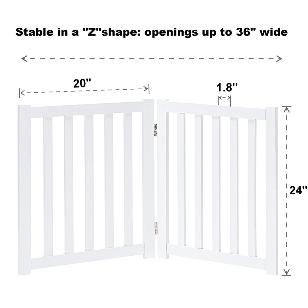 LZRS wooden pet gate with 360-degree hinges enables flexible room configuration.